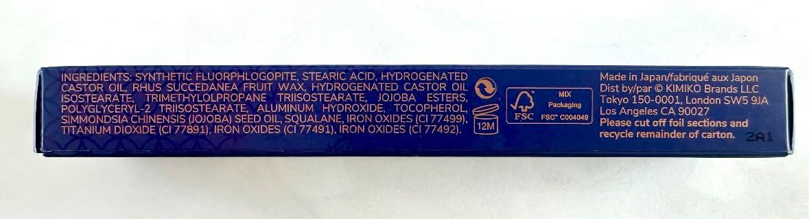 Kimiko KIMIKO Fine Eyebrow Pencil Automatique - Coffee (Twist Up Pencil, Long Wear Formula, Comes with Covered Brush for Natural Looking Brows)