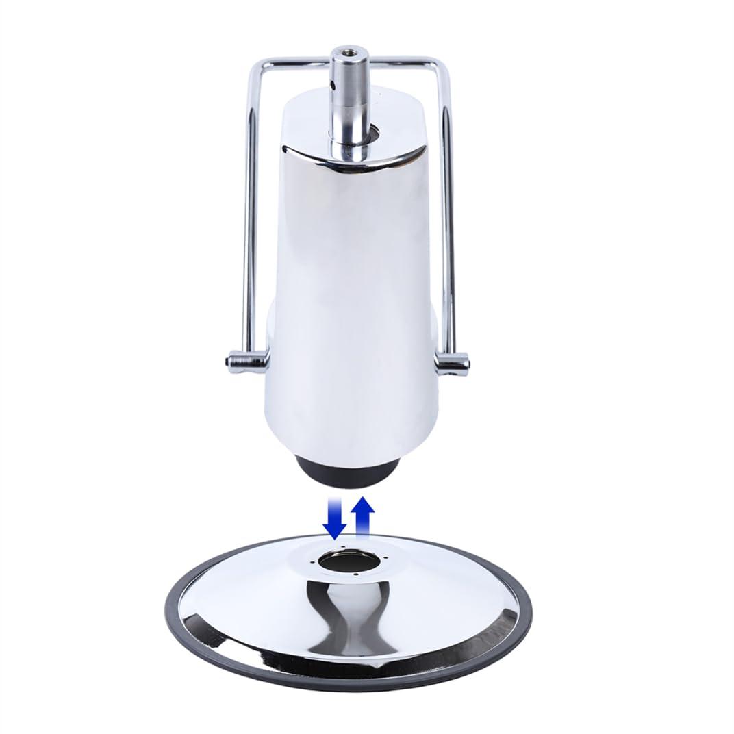 Gdrasuya10 Gdrasuya10 Barber Chair Replacement Hydraulic Pump with 23 Inch Base Heavy Duty Hydraulic Pump for Barber Salon Chair 4 Screw Pattern 440lbs Weight Capacity (Adjustable Height: 11cm/4.3inch)
