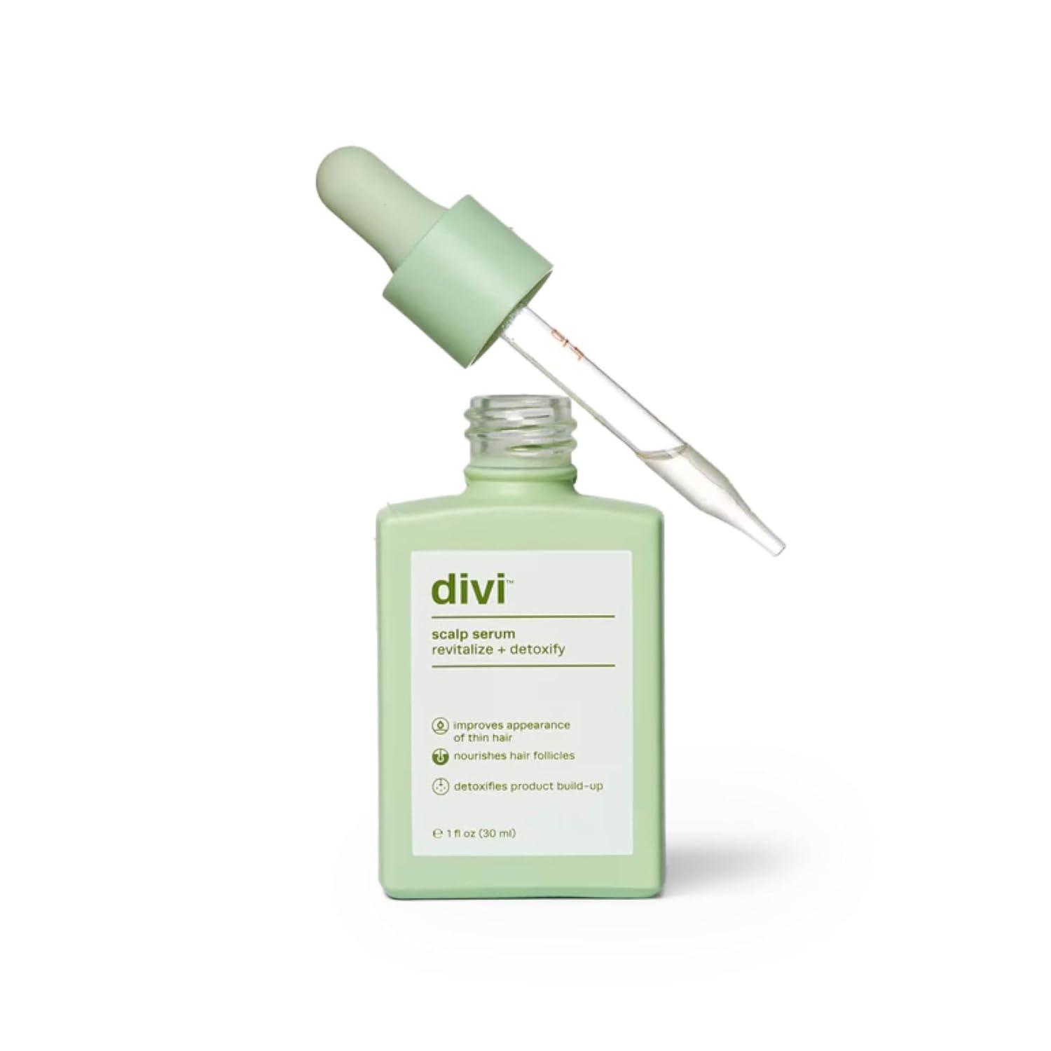 divi Divi Scalp Serum for Thinning Hair, 30ml Clinically Tested, Nourishing Formula with Amino Acids, Caffeine & Rosemary Oil Promotes Healthy Scalp & Fuller-Looking Hair, Reduces Oil & Product Buildup