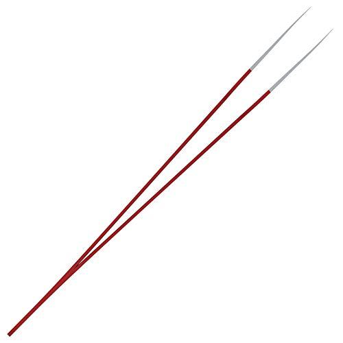 Tweezees Ingrown Hair Tweezers | Pointed Tip | Red | Precision Stainless Steel | Extra Sharp and Perfectly Aligned for Ingrown Hair Treatment & Splinter Removal For Men and Women | By Tweezees