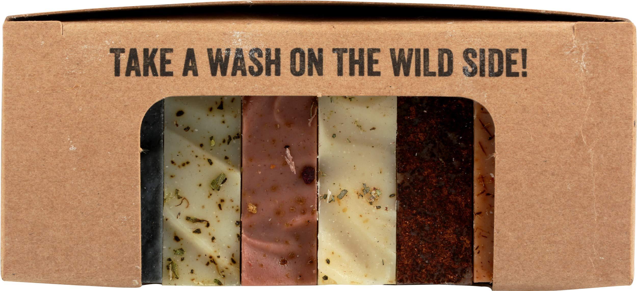 A Wild Soap Bar A Wild Soap Bar Wild Soap Sampler Gift Set, 8 Small All Natural Bar Soaps with Organic Ingredients, for Guests or Travel, Handmade