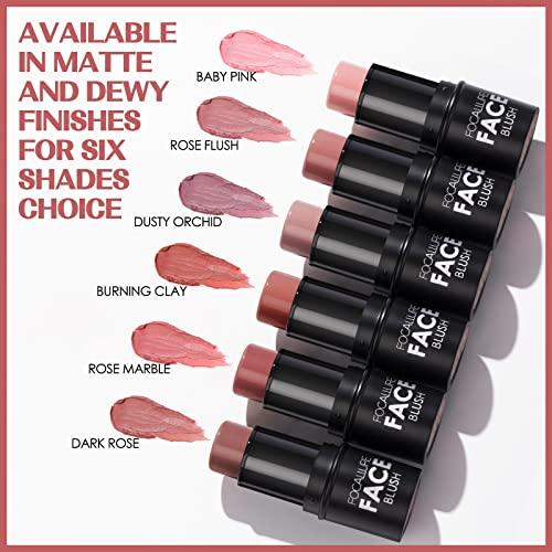 FOCALLURE FOCALLURE Cream Blush Makeup,Buildable Blush Stick for Cheeks,Matte and Dewy Finish,Long Wearing,Easy Application,Lightweight Multi Stick,BABY PINK