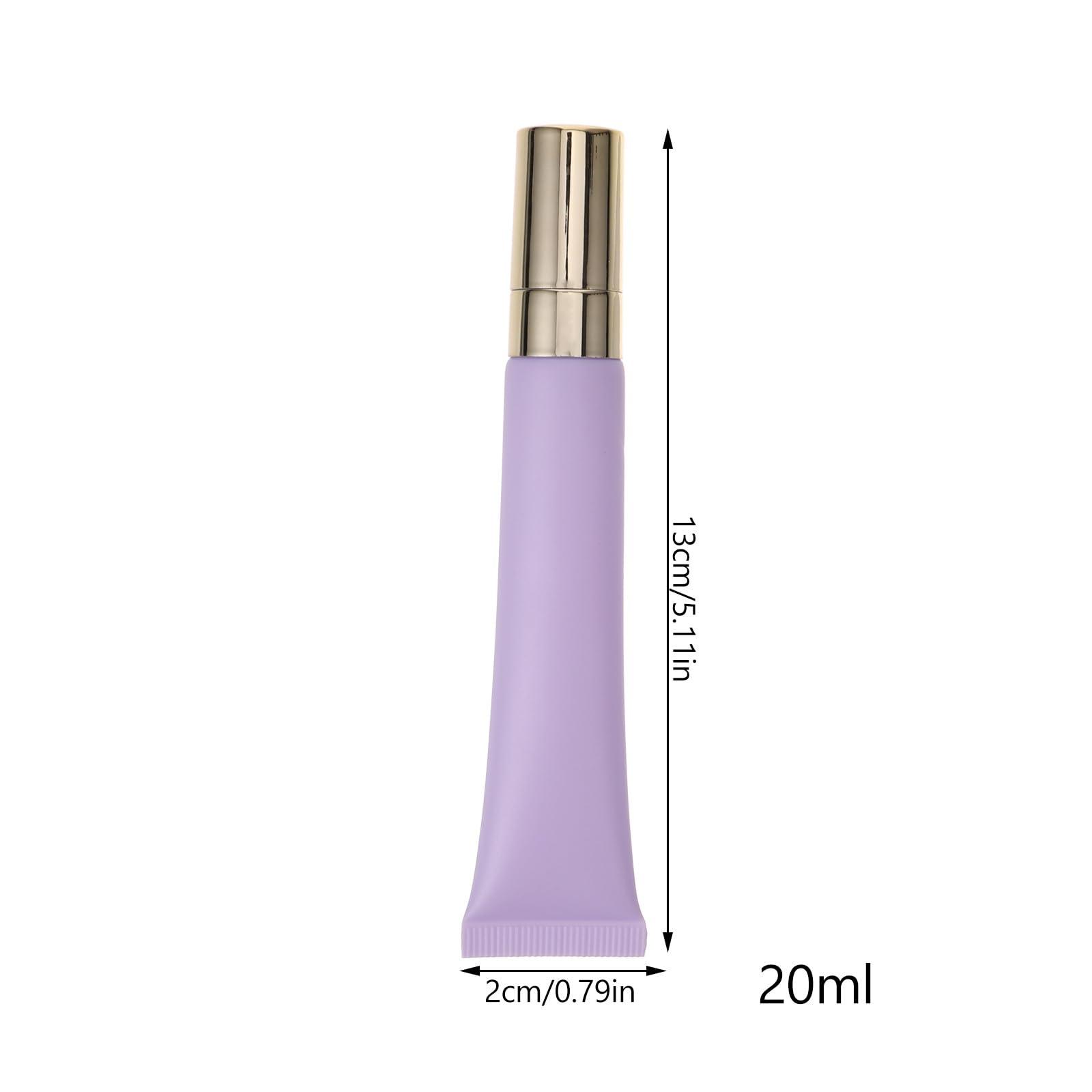 Beaupretty Beaupretty Empty Plastic Soft Squeeze Tubes Refillable Cosmetic Eye Cream Tube Bottle Sample Travel Container Dispenser for Eyecream Lip Balm Gloss 20ml