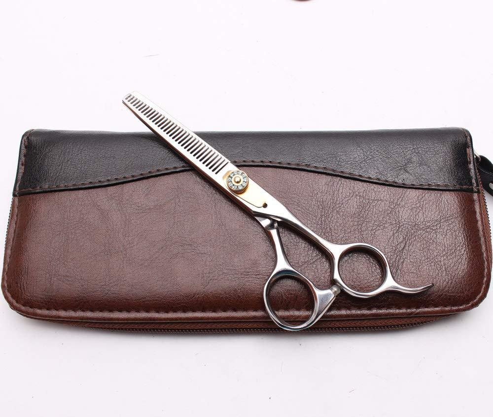 KKZY Hair Cutting Scissors, 6\" 17.5cm Thinning Scissors Cutting Shears Engraving Hairdressing Supplies Zigzag Scissors Professional Hair Scissors Set BY KKZY (Color : C1026 Yin C 6YY)