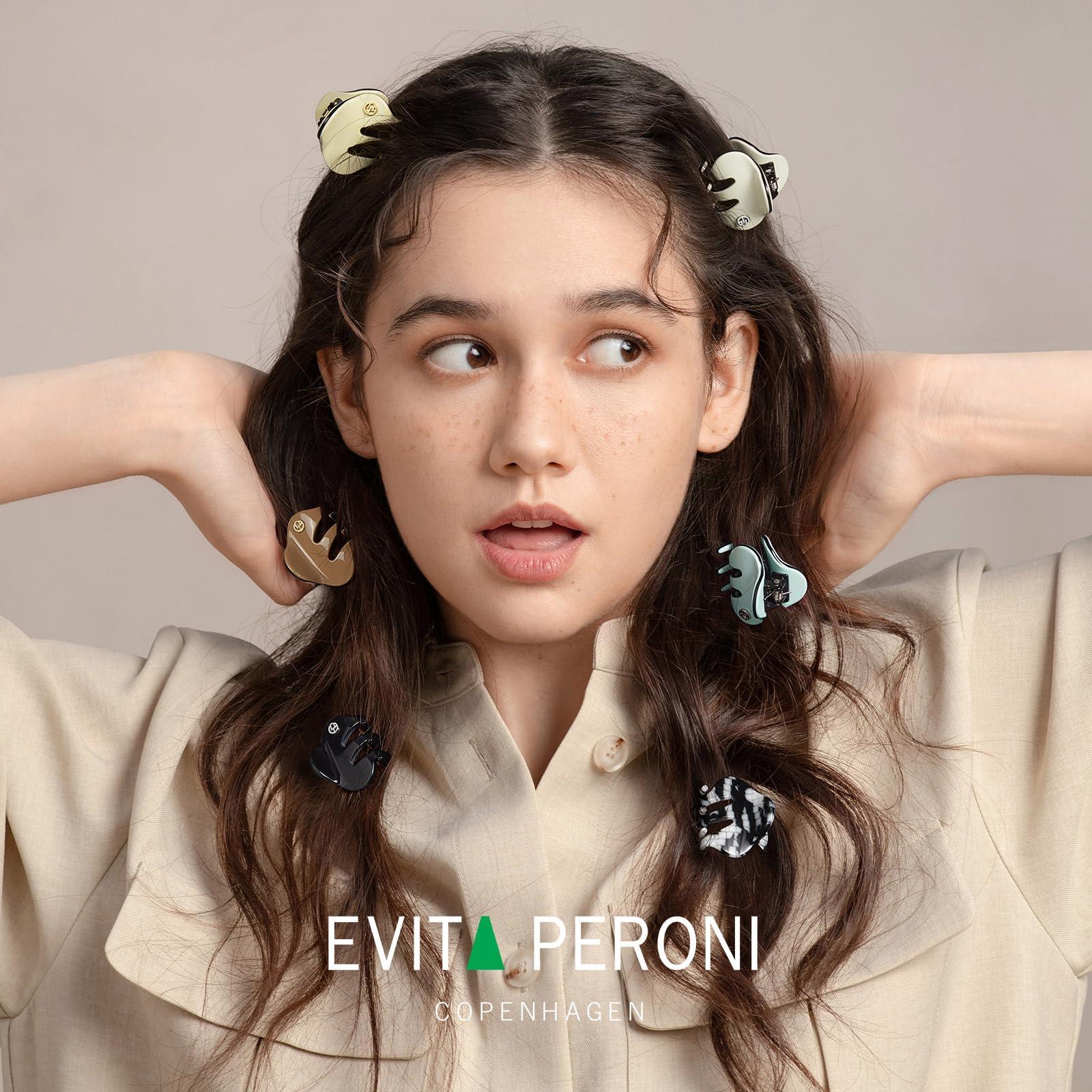 EVITA PERONI EVITA PERONI Hair Clip, Classic Small Claw Clip, Colorful Mini Hair Clips Acetate version