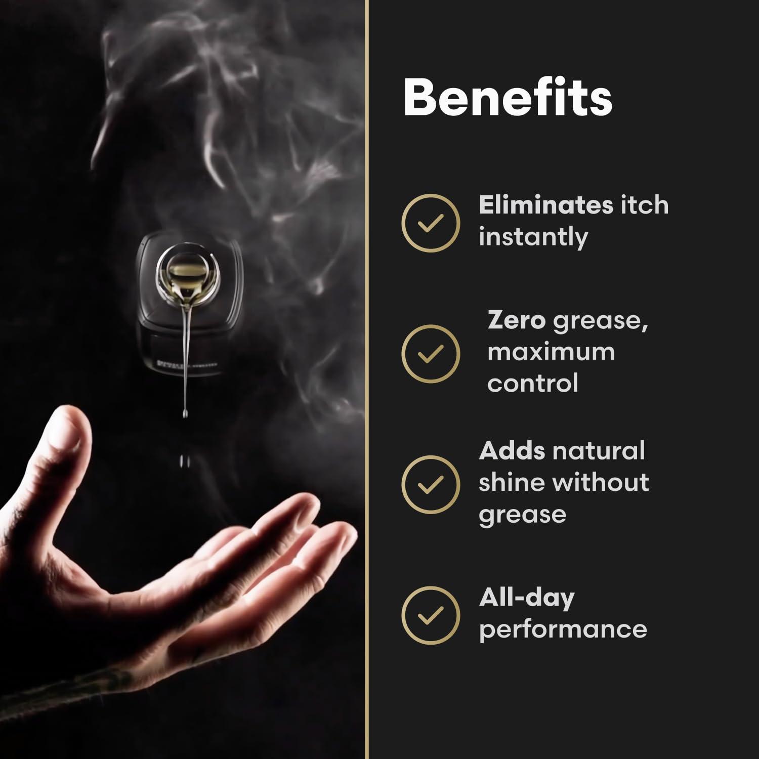 The Beard Struggle The Beard Struggle - Day Liquid Tonic Beard Oil - Silver Collection (Alfheim's Forests) - Beard Oil for Men - Moisturize, Softens Hair, Reduces Itch - Day Time Beard Growth Oil (1 Fl oz)