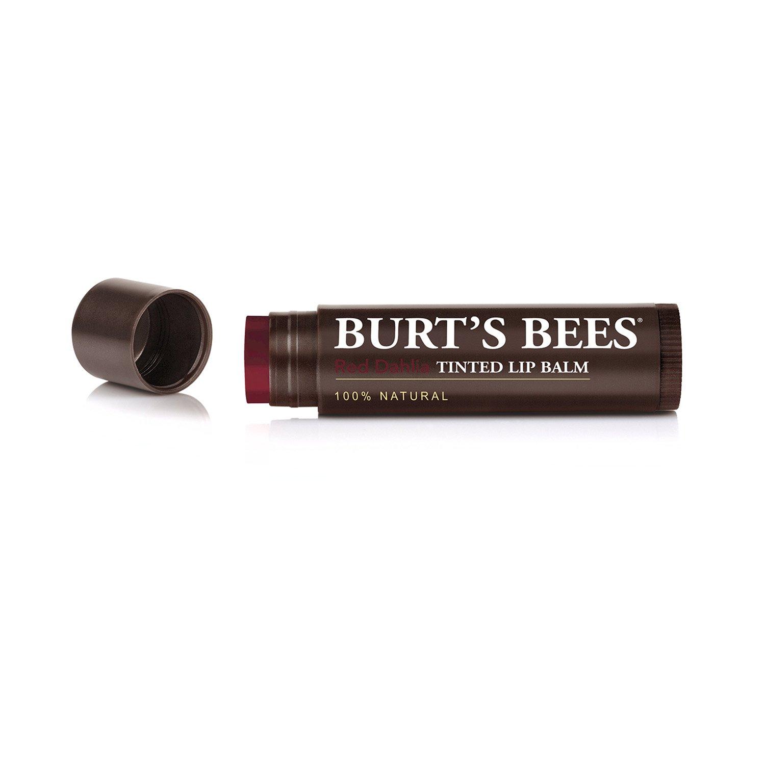 Burt\'s Bees Burt's Bees 100% Natural Tinted Lip Balm, Red Dahlia with Shea Butter & Botanical Waxes 1 Tube