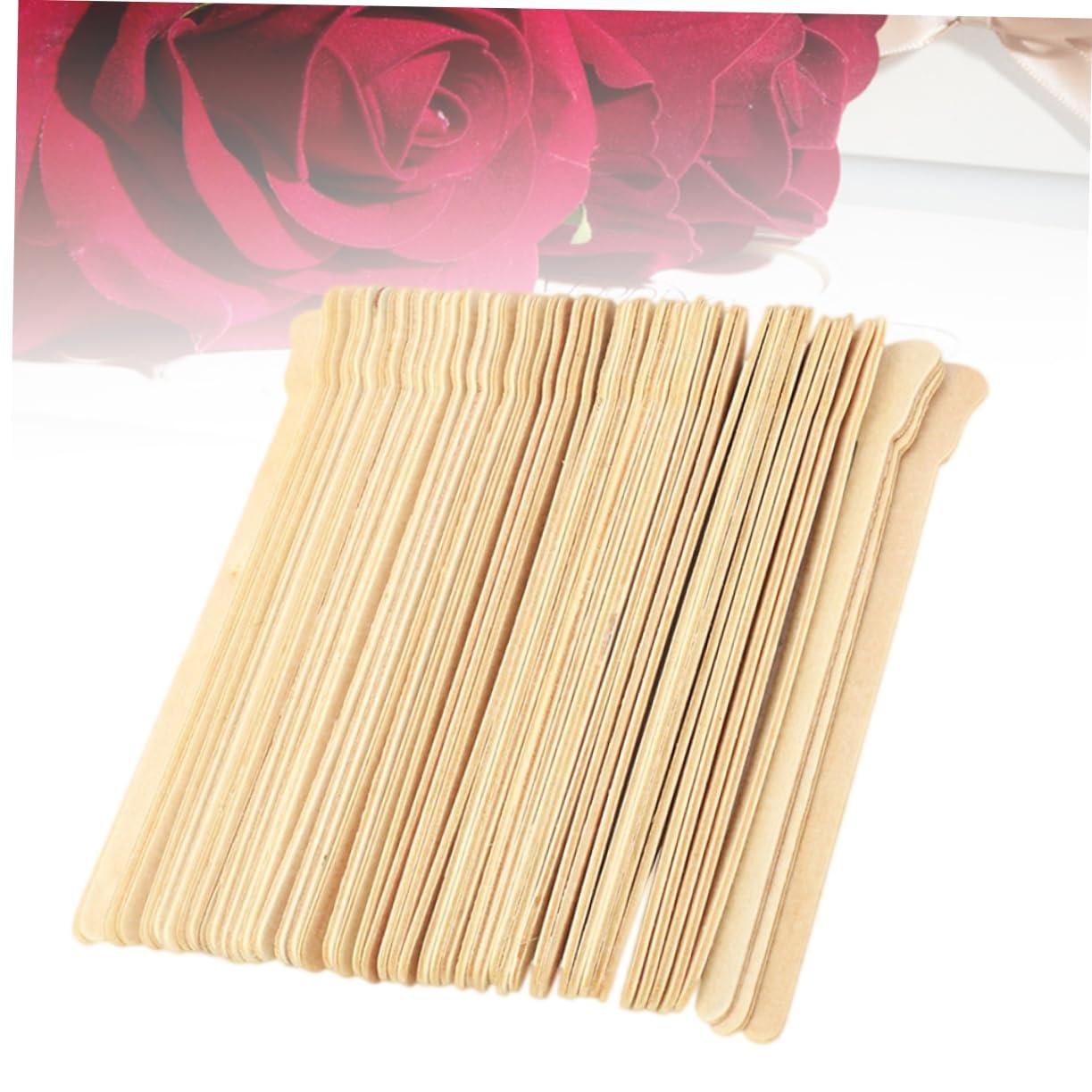 FOYTOKI FOYTOKI 100pcs Wax Rods Eyebrow Waxing Spatulas Wax Sticks for Hair Removal Salon Wax Spatula Beauty Accessroies Reusable Wax Spatula Body Wax Spatula Waxing Spatulas Boots