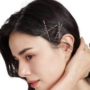 KWONG Dofash 3Cards Large Combination Package Women\'s Hair Styling Set - Bobby Pins 60pcs+Hyper Elastics Ties 30pcs+Snap Hair Clips 12pcsBrown