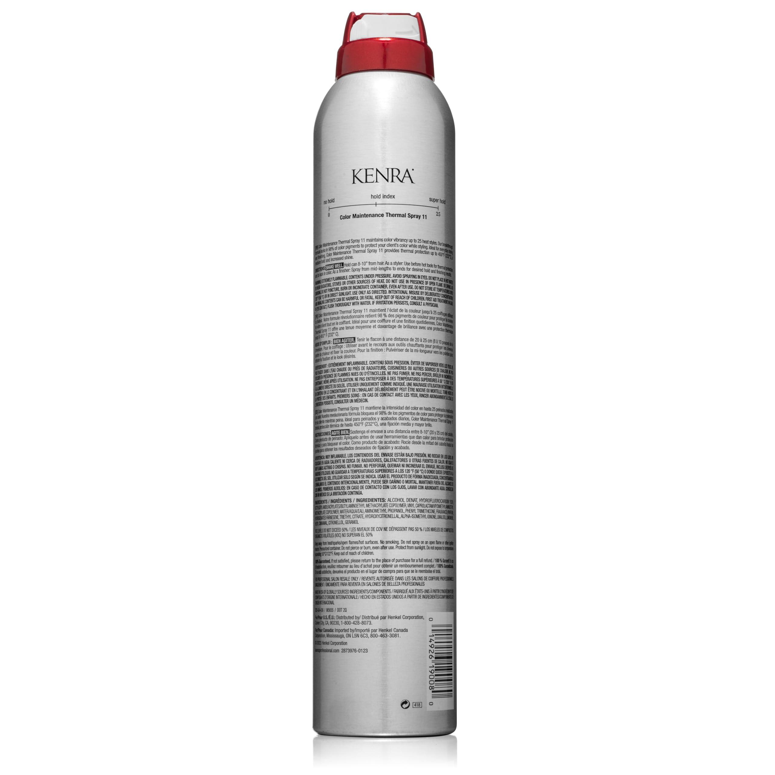 Kenra Professional Kenra Color Maintenance Thermal Spray 11 | Color Protection Hairspray | All Hair Types | 8 oz (Pack of 1)