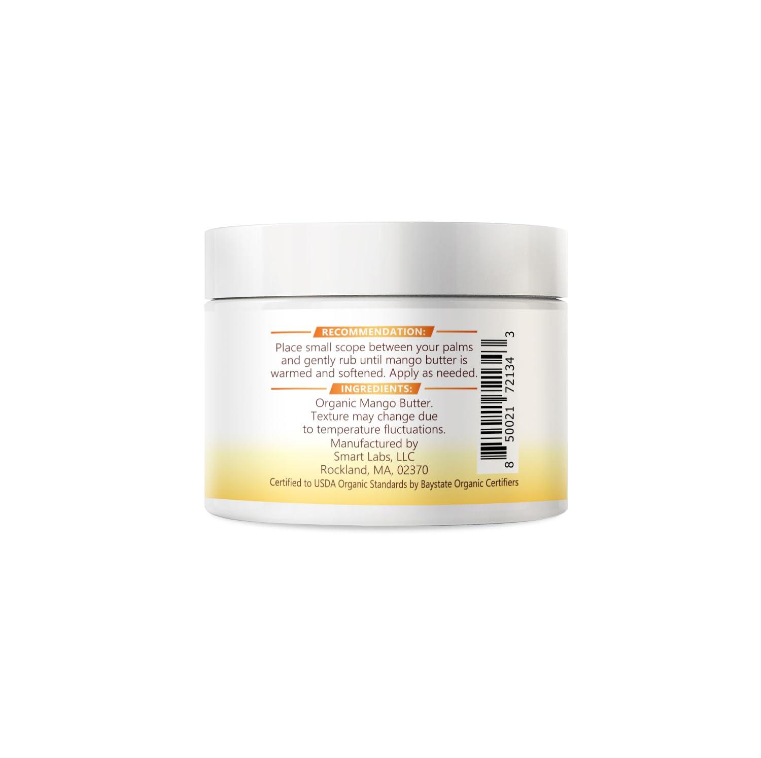 Nuvia Organics Nuvia Organics Organic Mango Butter - USDA Certified Organic, Non-GMO - For Skin Care & Anti-Aging; 4oz