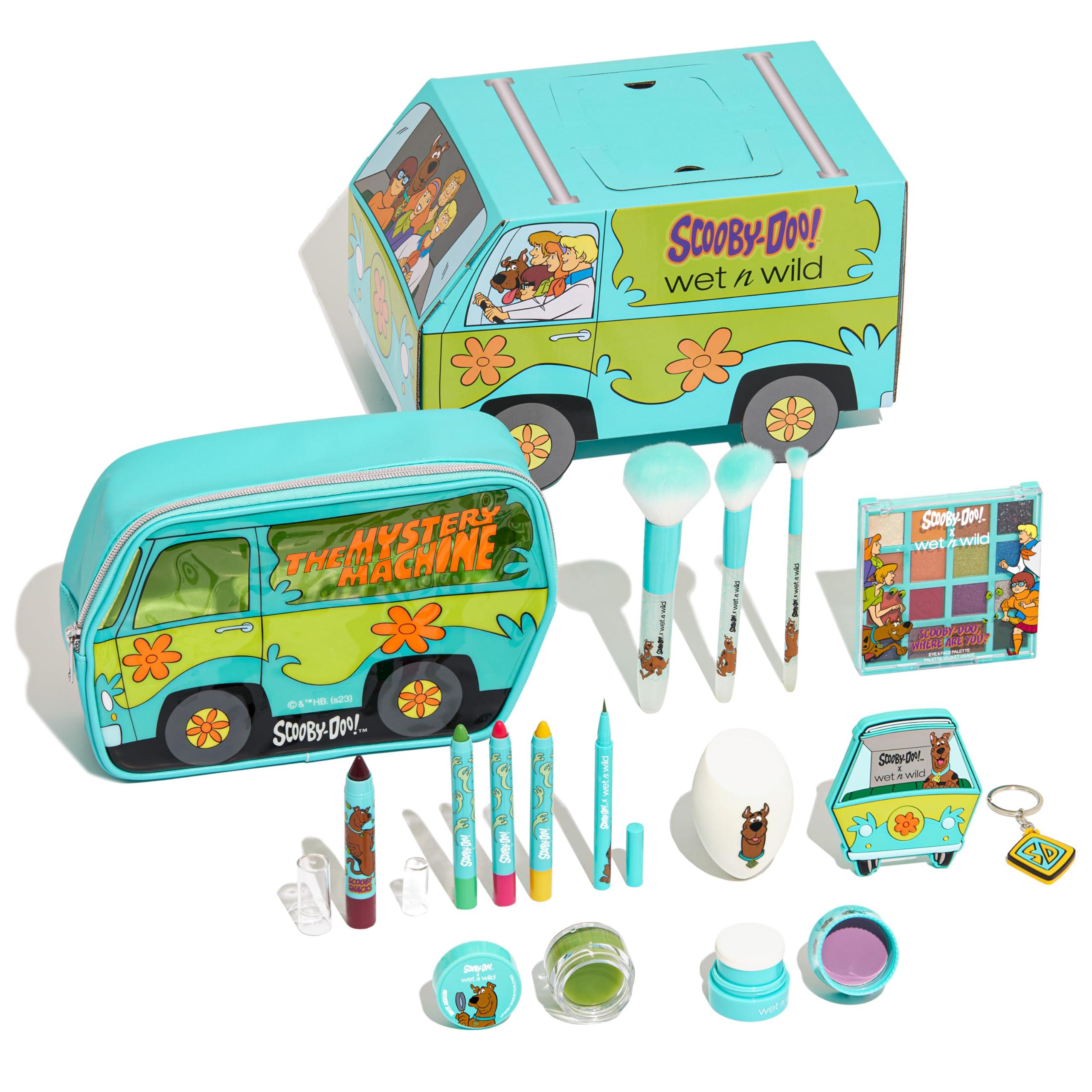 wet n wild wet n wild Scooby Doo Limited Edition PR Box- Makeup Set with Brushes, and Palettes & Scooby Doo Collection Damsels Not In Distress 2-Piece Retractable Eyeliner Set