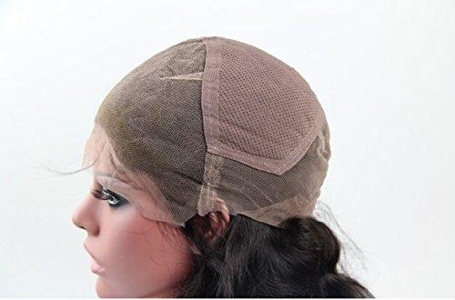 DaJun Beautiful Full Lace Human Hair Wig Unprocessed Indian Virgin Remy Human Hair Natural Straight Color #4(trademark:DaJun)