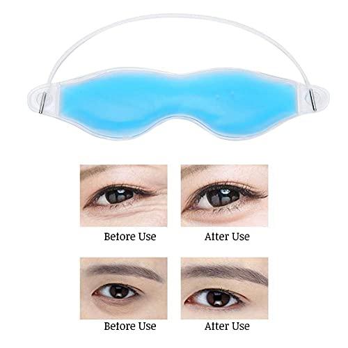 TMISHION Reusable Summer Ice Cooling Gel Sleeping Eye Mask, Eye Pillow for Puffy Eyes Stress Relief, Hot Cold Therapy Gel Eye Mask for Sleep and Travel
