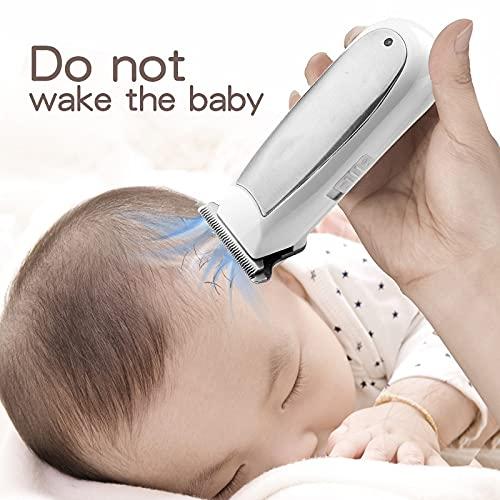 toothgeneric toothgeneric Hair Clippers for Men, Professional Hair Clipper for Children Baby USB Rechargeable Quiet Hair Trimmer Child Cordless Cutting Machine, Silver