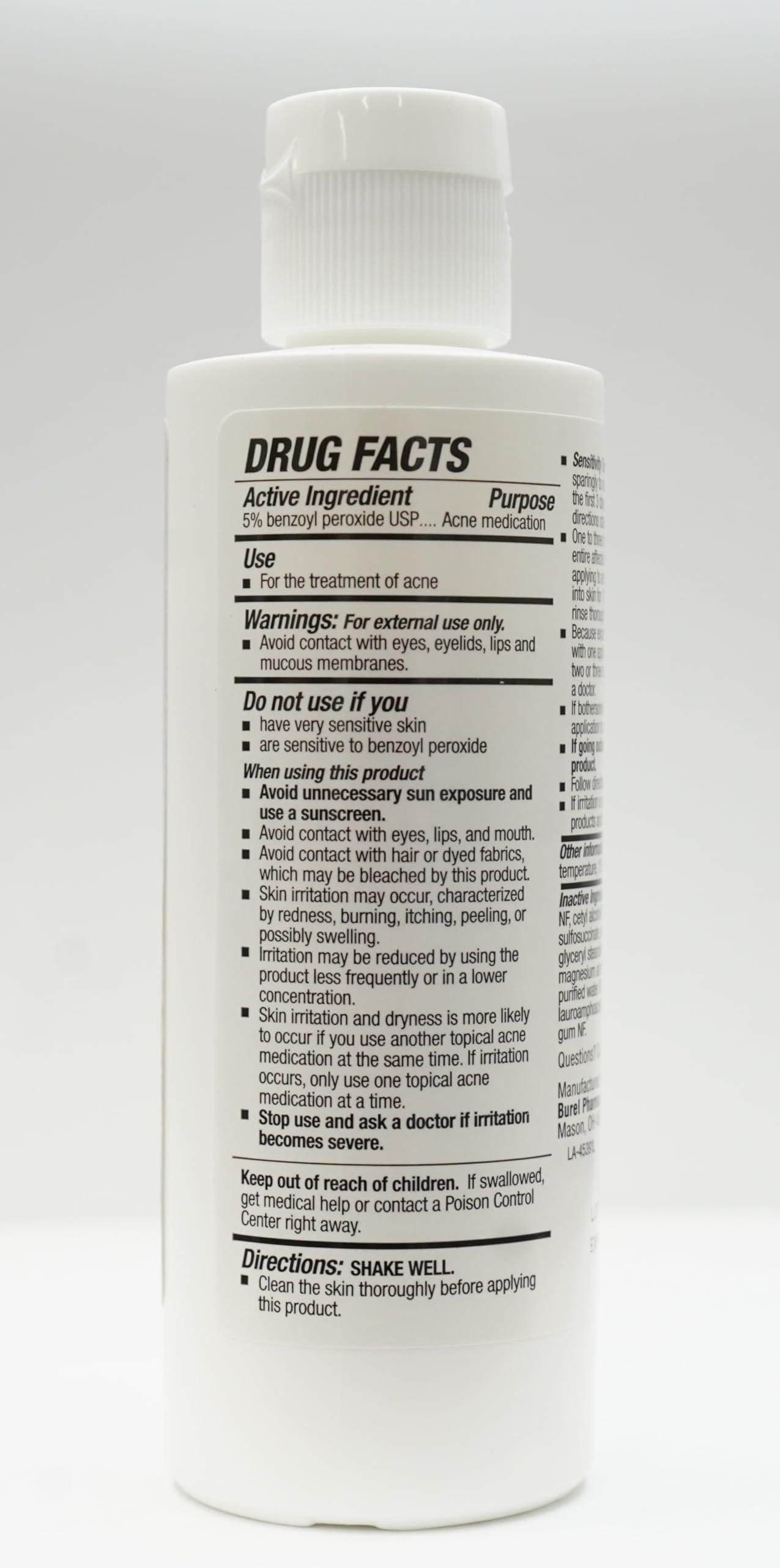 BurelPharma BurelPharma Benzoyl Peroxide Topical Face Wash 5% Acne Medication 5oz, 1 Count (Pack of 1)