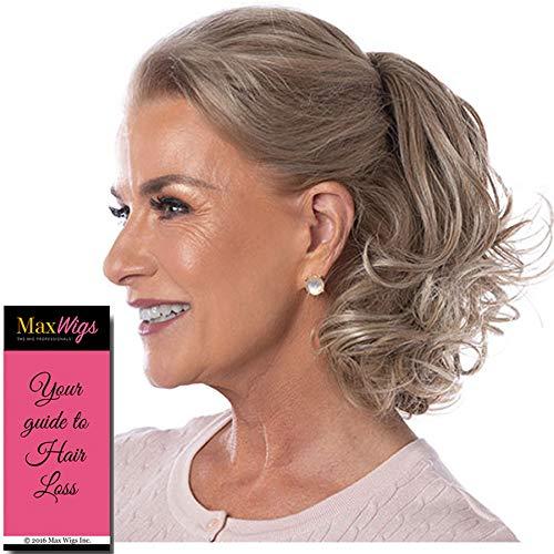 Toni Brattin & Maxwigs 11\" Wonderfully Curly Canndo Combs Color Light Brown - Tony Brattins Clip-In Pony Big Curls Changelite Heat Friendly Synthetic Natural Healthy Bollo de Pelo Updo Maxwigs Hairloss Booklet