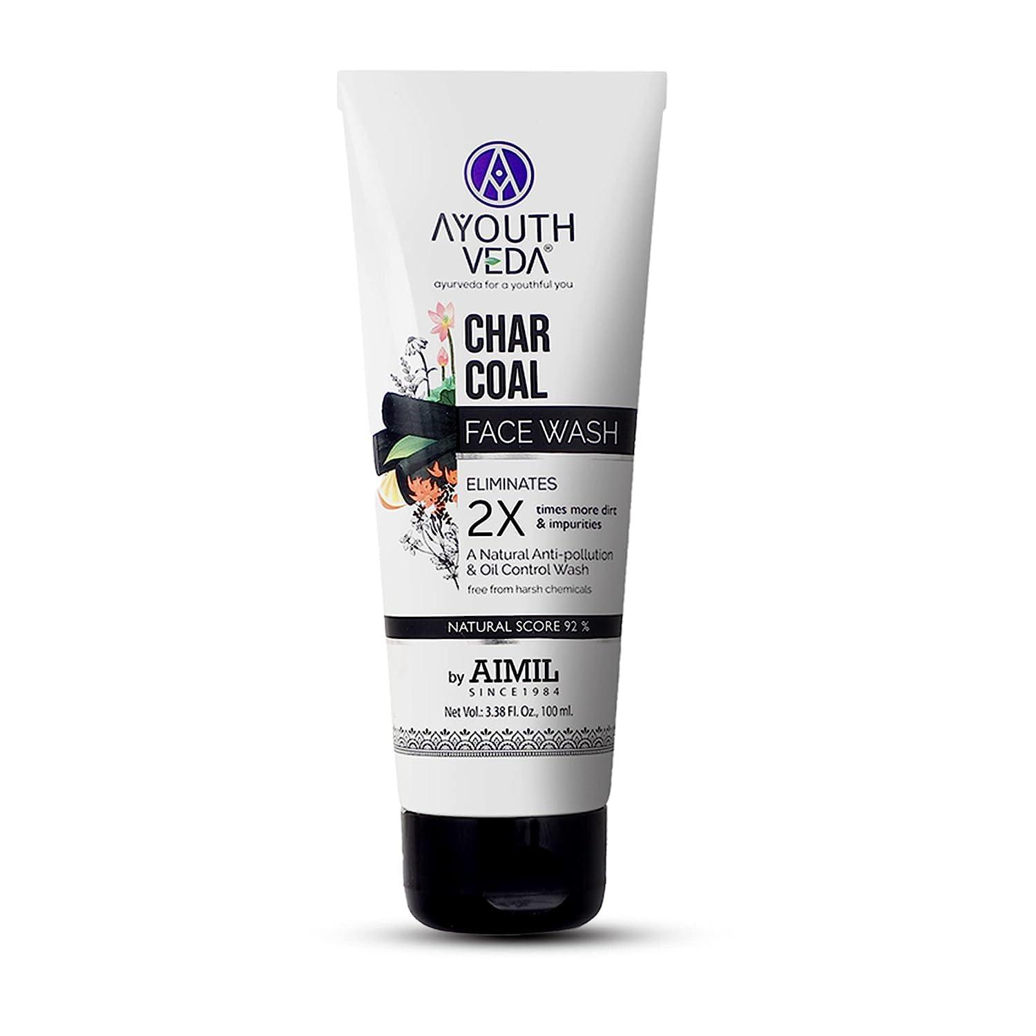 india Activated Charcoal Face Wash|Anti-Polluition, Deep Pore Cleaning & Oil Control |Activated Charcoal for Fresh & Glowing Skin |Face Wash for Men & Women (Pack Of 1; 100ml)