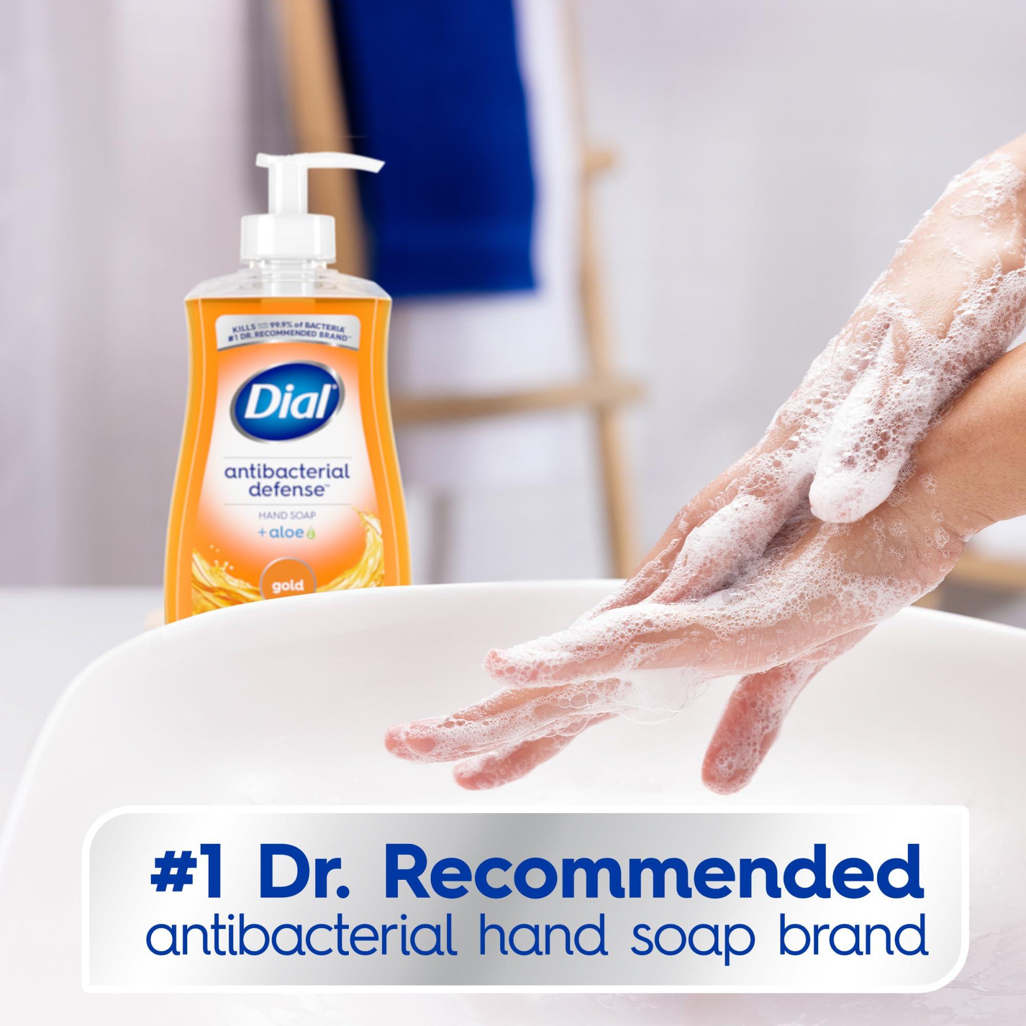 Dial Dial Antibacterial Liquid Hand Soap, Gold, 11 fl oz (Pack of 4)
