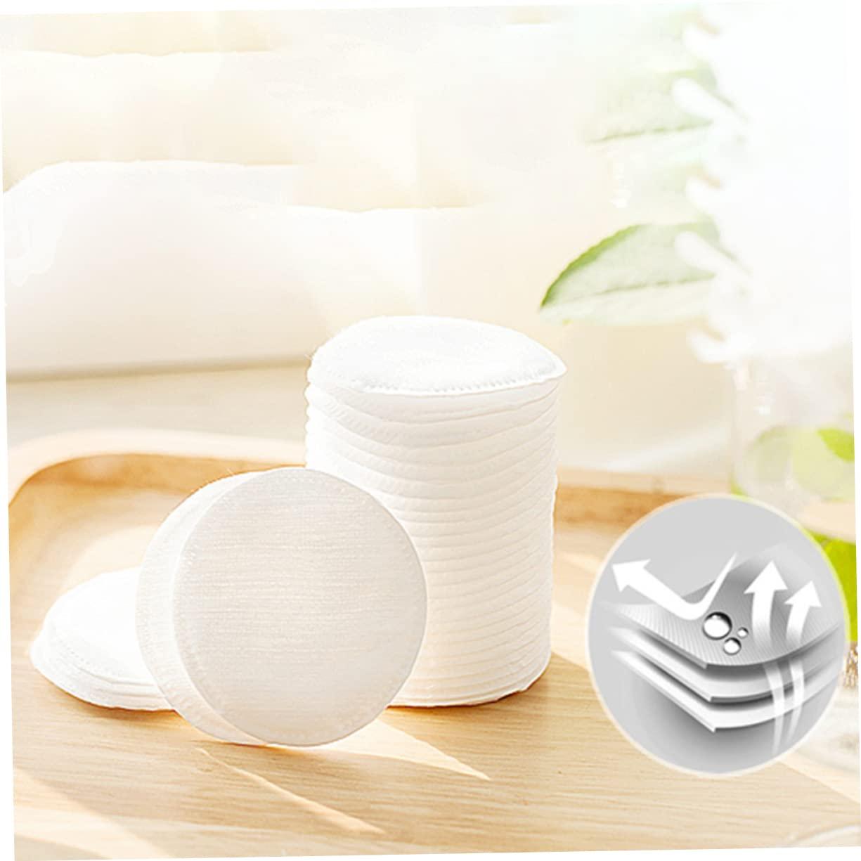 FOMIYES FOMIYES 60pcs Round Facial Cotton Pads Makeup Remover Cotton Cloth Makeup Remover Pads Round Remover Pads White