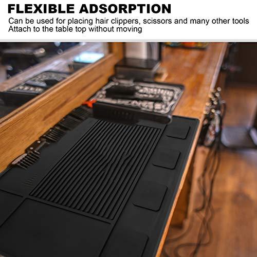 LeYantan Silicone Counter Mats, Salon Barber Work Mat, Kitchen Countertop Protector, Anti-Slip Flexible Rubber Work Mat, Thick Heat-Resistant, Service Mat For Kitchen, Coffee Bar, Restaurant