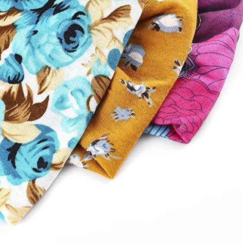 Bohend Bohend Boho Button Headbands Wide Stretchy Daily Use Hair Band Headwear Sport Athletic Yoga Gym Hair Accessories for Women and Girls(3pcs) (K)