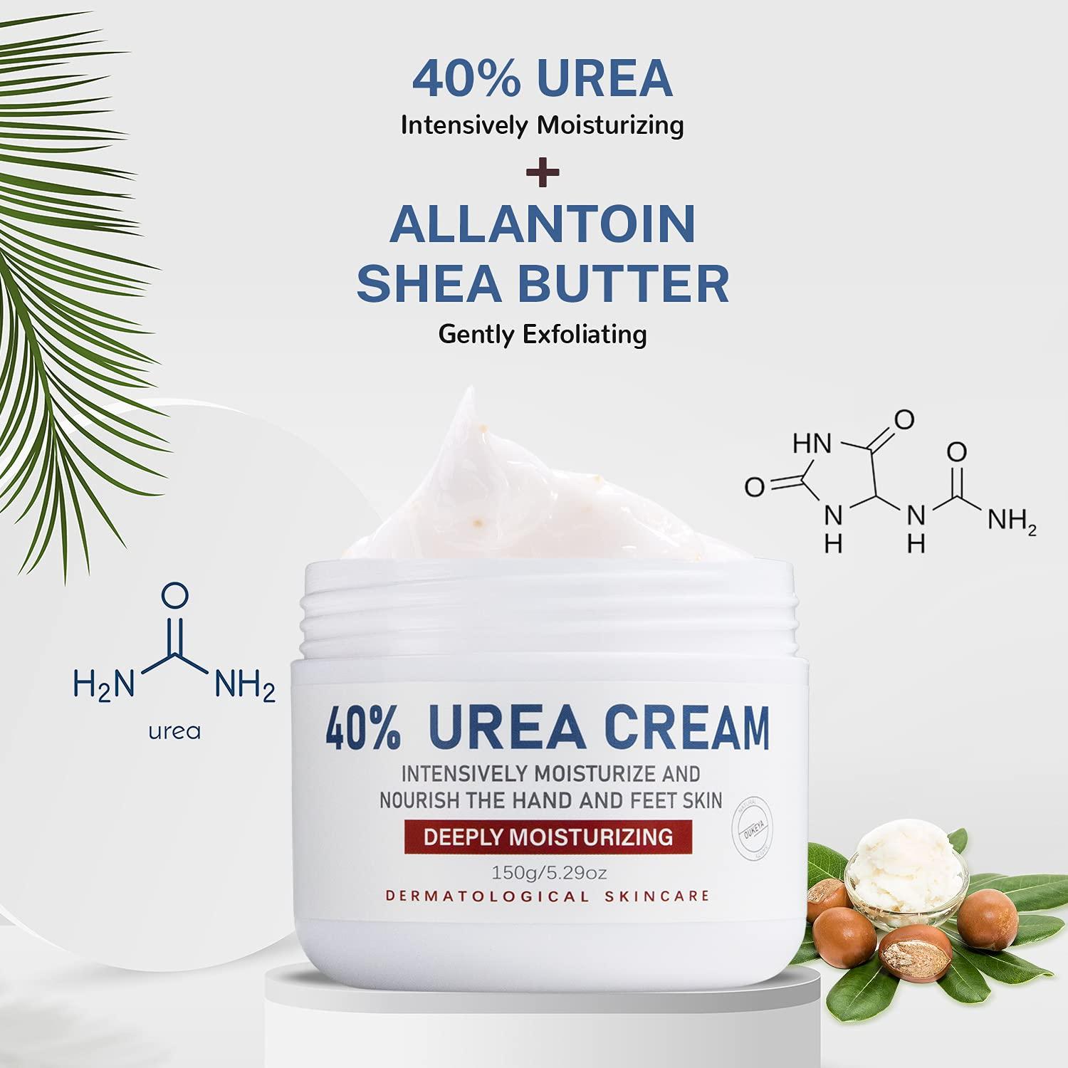 OUKEYA OUKEYA Urea Cream 40 Percent, Urea Foot Cream for Dry Cracked, 40 per Urea Lotion for Feet Maximum Strength (2 Packs)