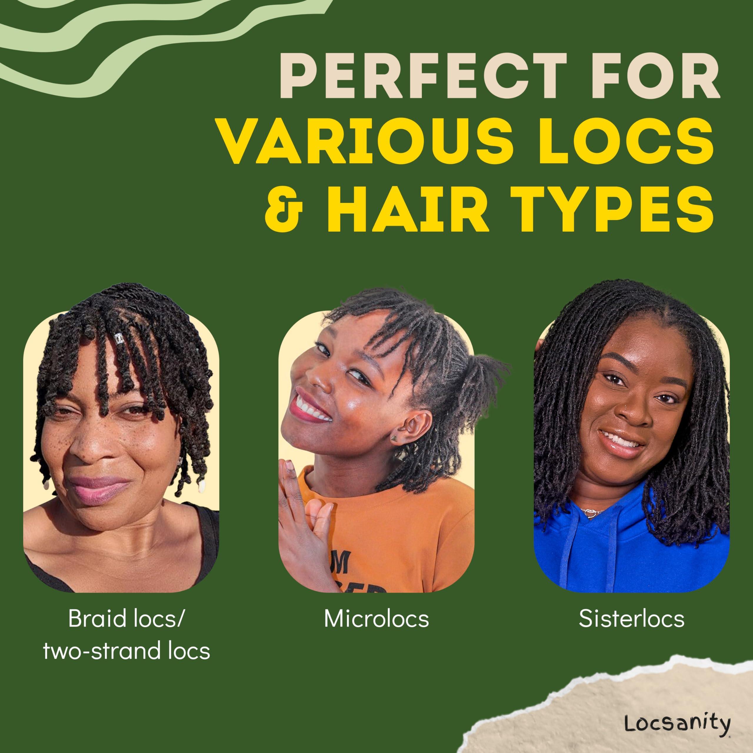 Locsanity Locsanity Curved Interlocking Tool for Microlocs and Medium Locs Maintenance Hair Tools for Dreadlocks, Sisterlocks, Interlocks, and Crochet Locks