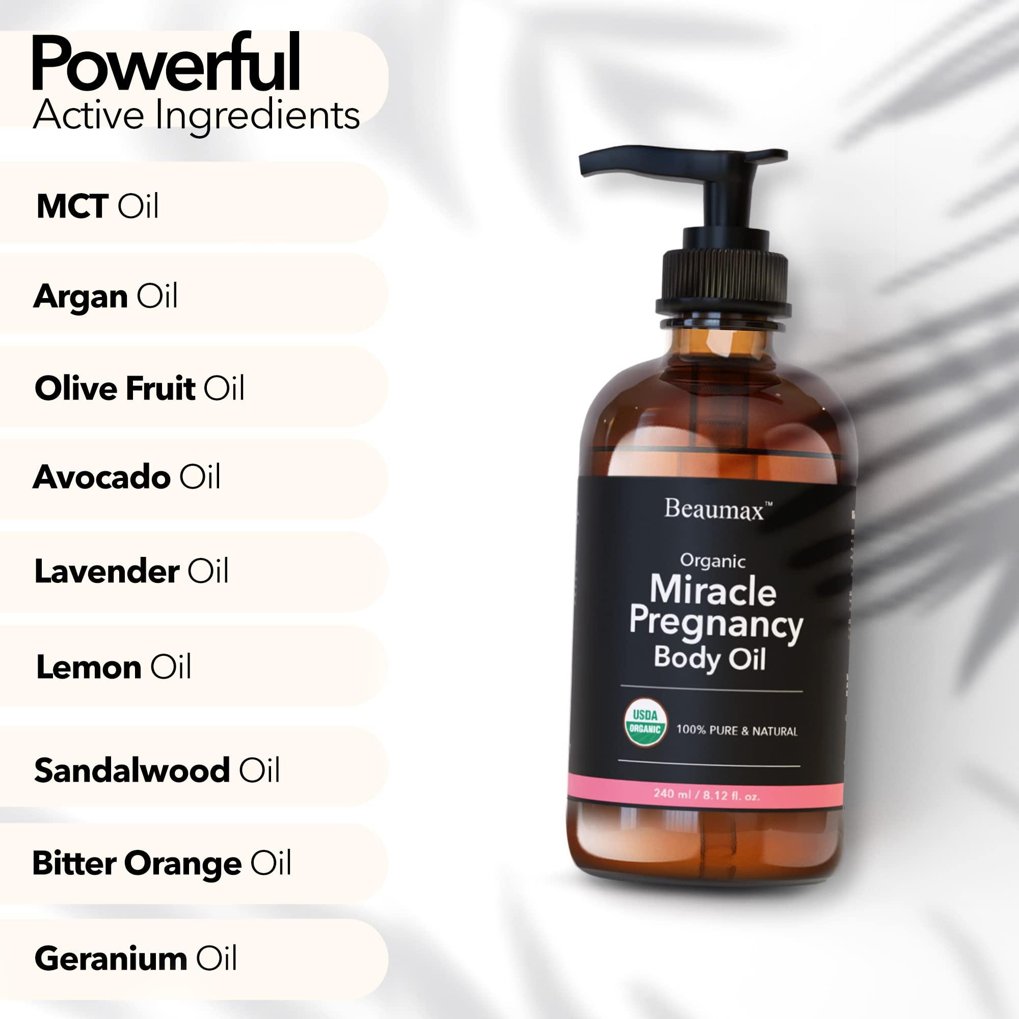 Beaumax Beaumax Miracle Pregnancy Body Oil - USDA Organic Body Oil 240ml/8.12 fl.oz