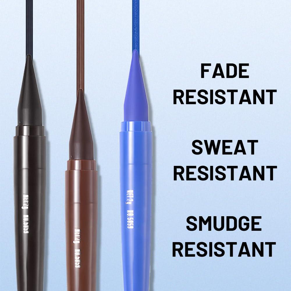 AMY\'S DIARY AMY\'S DIARY Blue Gel Eyeliner,Cream Eyeliner Tool Smudge Proof Eyeliner Pencil,Matte Blue Eye-liner Pencil Tattoo Eyeliner Pen, Eyeliner Gel Stick Makeup Eye-liners for Women Girls (blue)