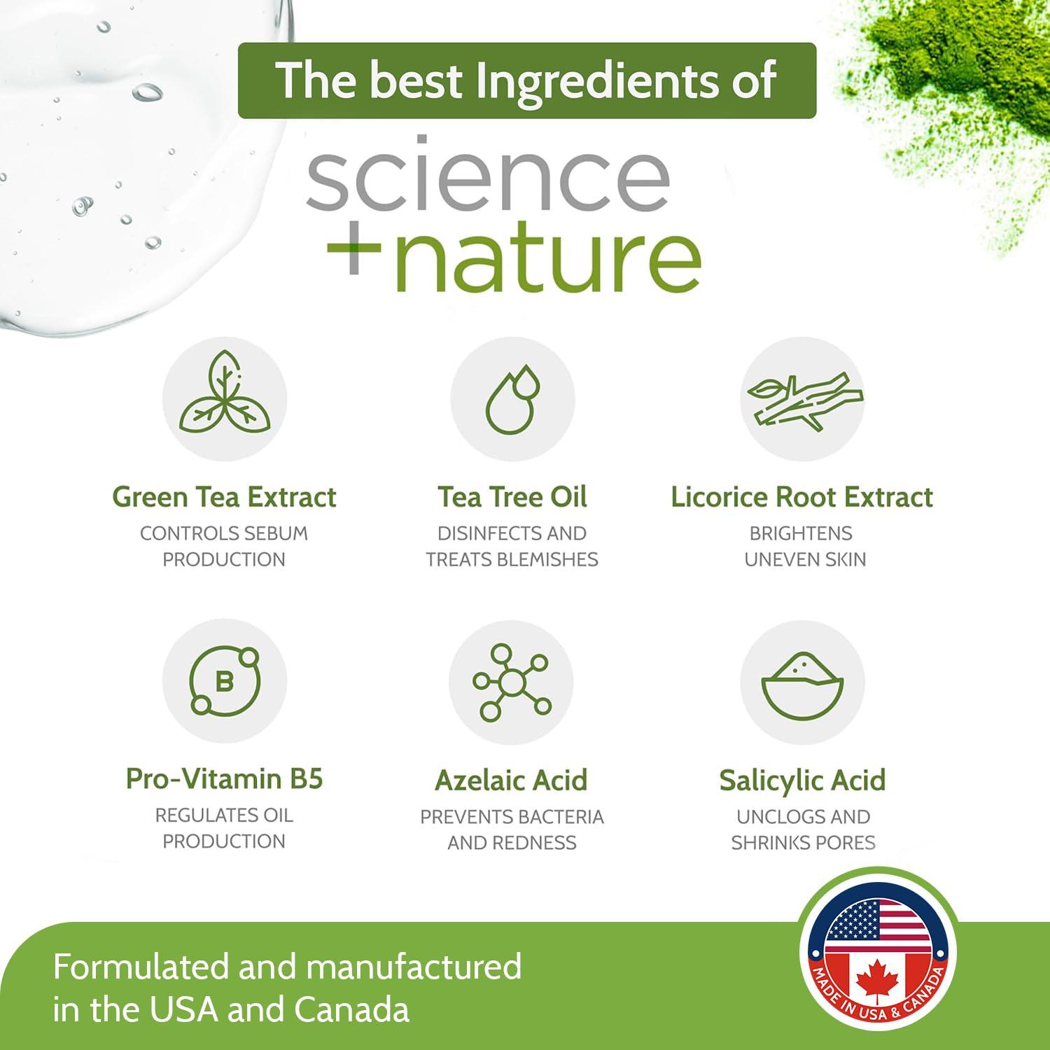 Exposed Skin Care Exposed Skin Care Basic Acne Treatment Kit - Includes Salicylic Acid Face Wash, Clearing Tonic, Acne Treatment Serum with Benzoyl Peroxide, Clear Pore Serum - Acne Set Solution for All Skin Types