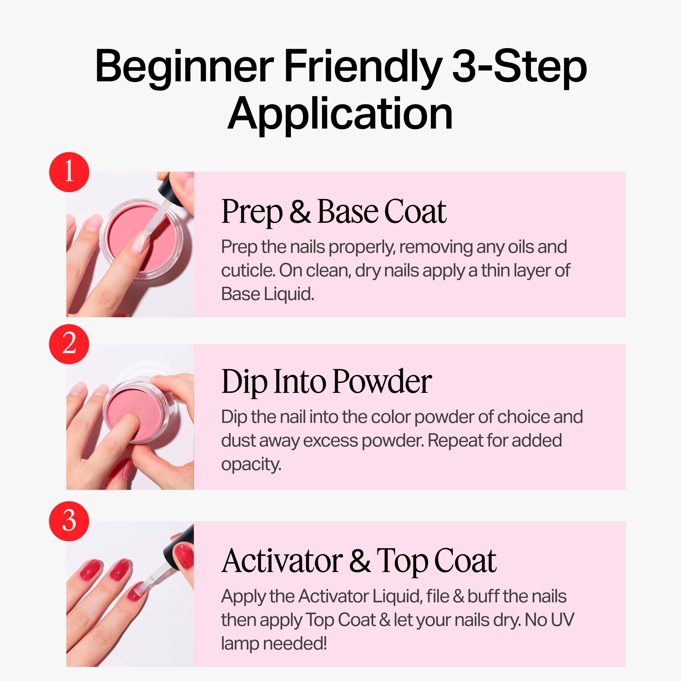 Nailboo Nailboo PREMIUM Nail Dip Powder, Long-Lasting Dip Nails, Use With Nailboo Essential Liquids, Wine Time Deep Burgundy Nail Dip Powder, 0.5 oz (1 Pack)