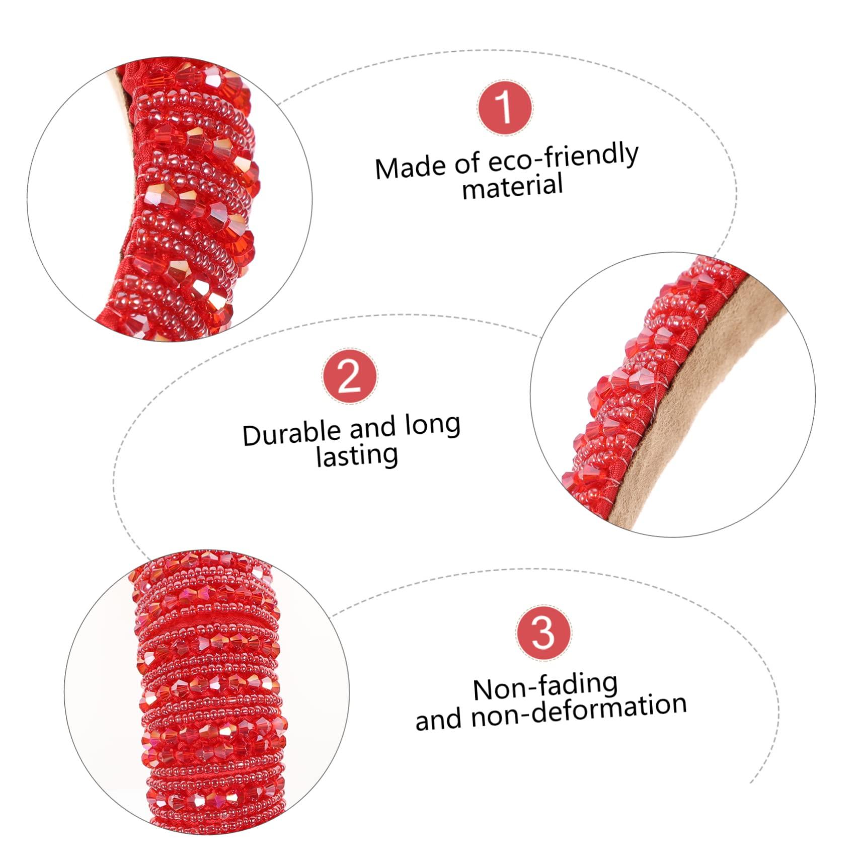 VINTORKY VINTORKY Baroque Crystal Rhinestone Hairband Headdress for Women Handmade Beaded Headband Stylish Hair Accessories for and Women Elegant Crystal Hairband