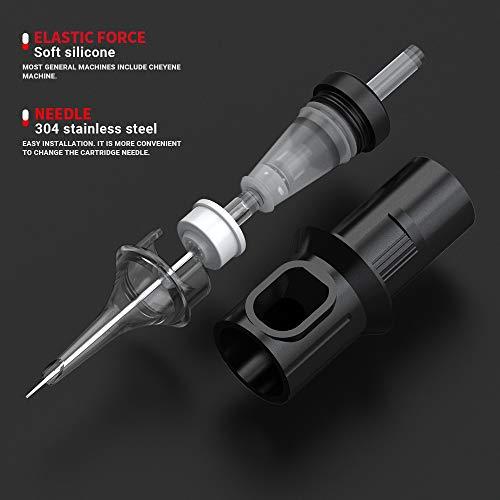 STIGMA STIGMA Disposable Tattoo Cartridge Needles 50Pcs Assorted Sizes 5RS 9RS 5M1 7M1 9M1 11M1 5RM 7RM 9RM 11RM of Round Shader/Weaved Magnum/Round Magnum EN05-50KIT-D