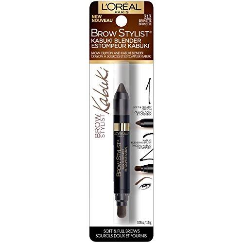 L'Oréal Paris L'Oreal Paris Brow Stylist Kabuki Blender Brow Crayon, Brunette, 0.05 oz.