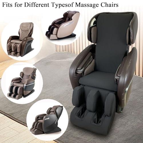MKKBOB MKKBOB Full Body Shiatsu Massage Chair Cover,Massage Chair Covers Dust Protection Pet Protector Zero Gravity Chair Covers Fitted Massage Chair Recliner Slip Cover(Claret,Leg Foot Covers)