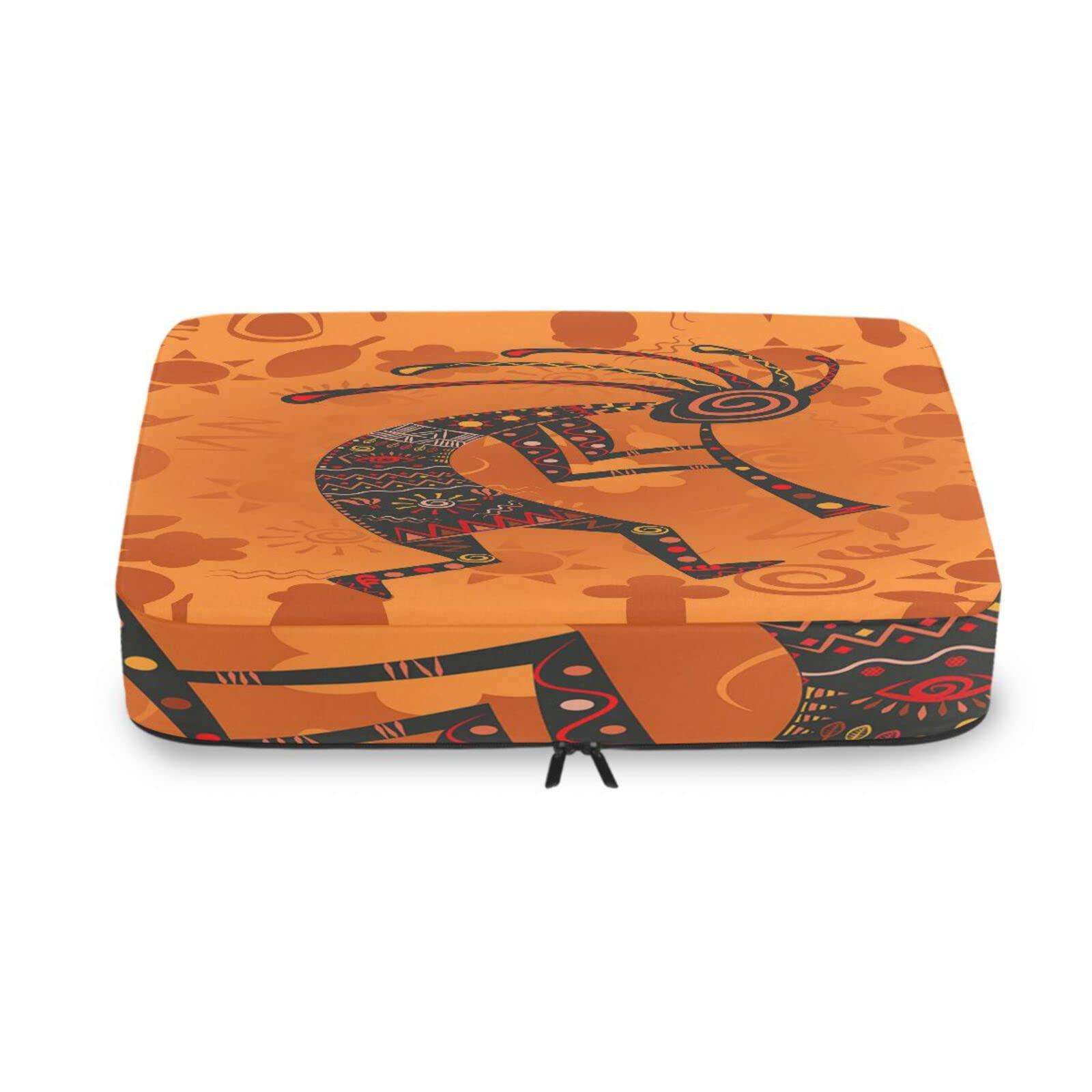 Oyihfvs Native American kokopelli 4 PCs Set Packing Bags, Luggage Organizer Bag, Portable Cube Toiletry bag, Durable Travel Cosmetic Storage Bag for Men Women