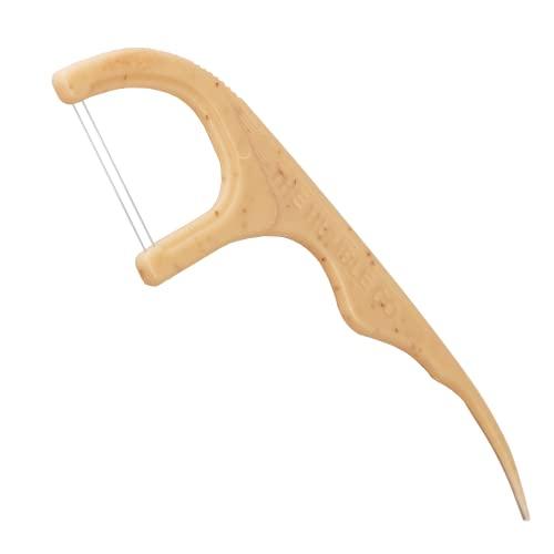 The Humble Co. The Humble Co. Floss Picks (200 Count)  Plant Based Dental Floss Picks for Superior Oral Care, Dental Hygiene, and Gum Health, Cruelty Free Tooth Floss Picks (Mint, Double Thread)