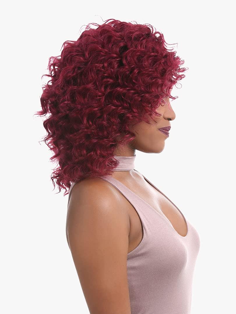 Sensationnel Sensationnel Empire Curly human hair - deep wave 10s 3pcs tangle free weaving for quick weave and sew in styles for faux highlights (1 JETBLACK)