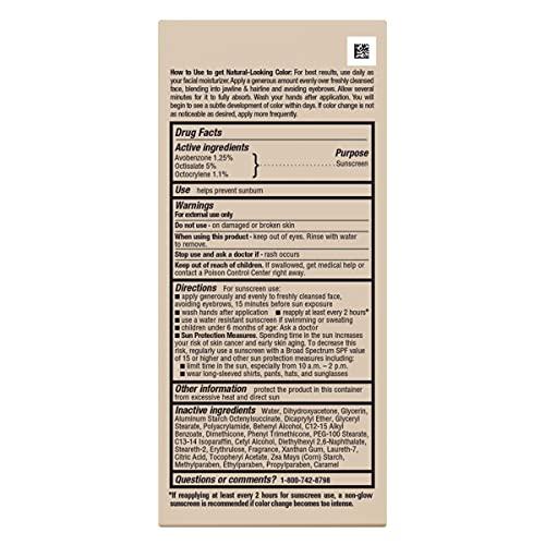 Jergens Jergens Natural Glow Face Self Tanner Lotion, SPF 20 Sunless Tanning, Fair to Medium Skin Tone, Daily Facial Sunscreen, Oil Free, Broad Spectrum Protection, 2 oz, Pack of 2 (Packaging May Vary)