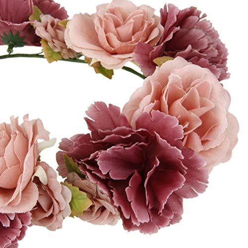 Homoyoyo Homoyoyo Flower Headpiece Flower Headbands for Wedding Flower Headband Flower Wreath Bridal Headpieces Flower Crowns Head Bands for Women\'s Hair Floral Garland Crown Lily Bulk Bridesmaid