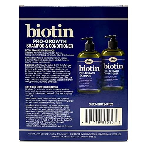 Difeel Difeel Pro-Growth Biotin Shampoo & Conditioner 2-PC Gift Set - Shampoo and Conditioner for Thinning Hair and Hair Loss, Sulfate Free Shampoo & Conditioner