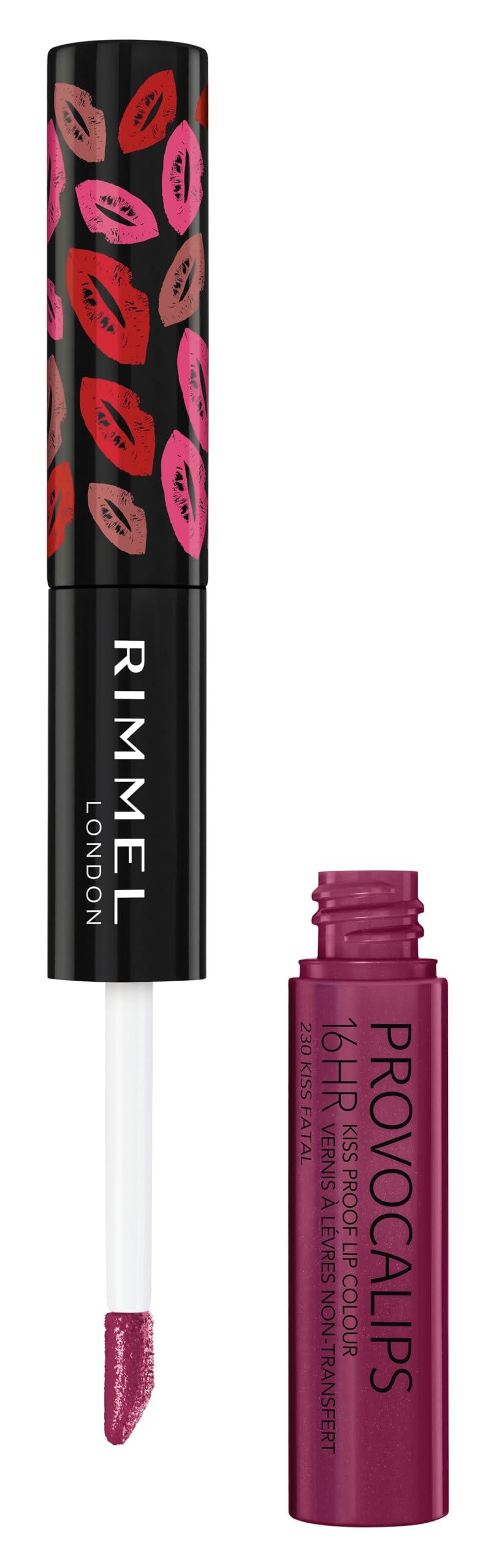 Rimmel Rimmel London Provocalips 16hr Kiss-Proof Lip Color Bundle - 230 Kiss Fatal & 430 Wish Upon A Berry, 14 fl.oz. Each