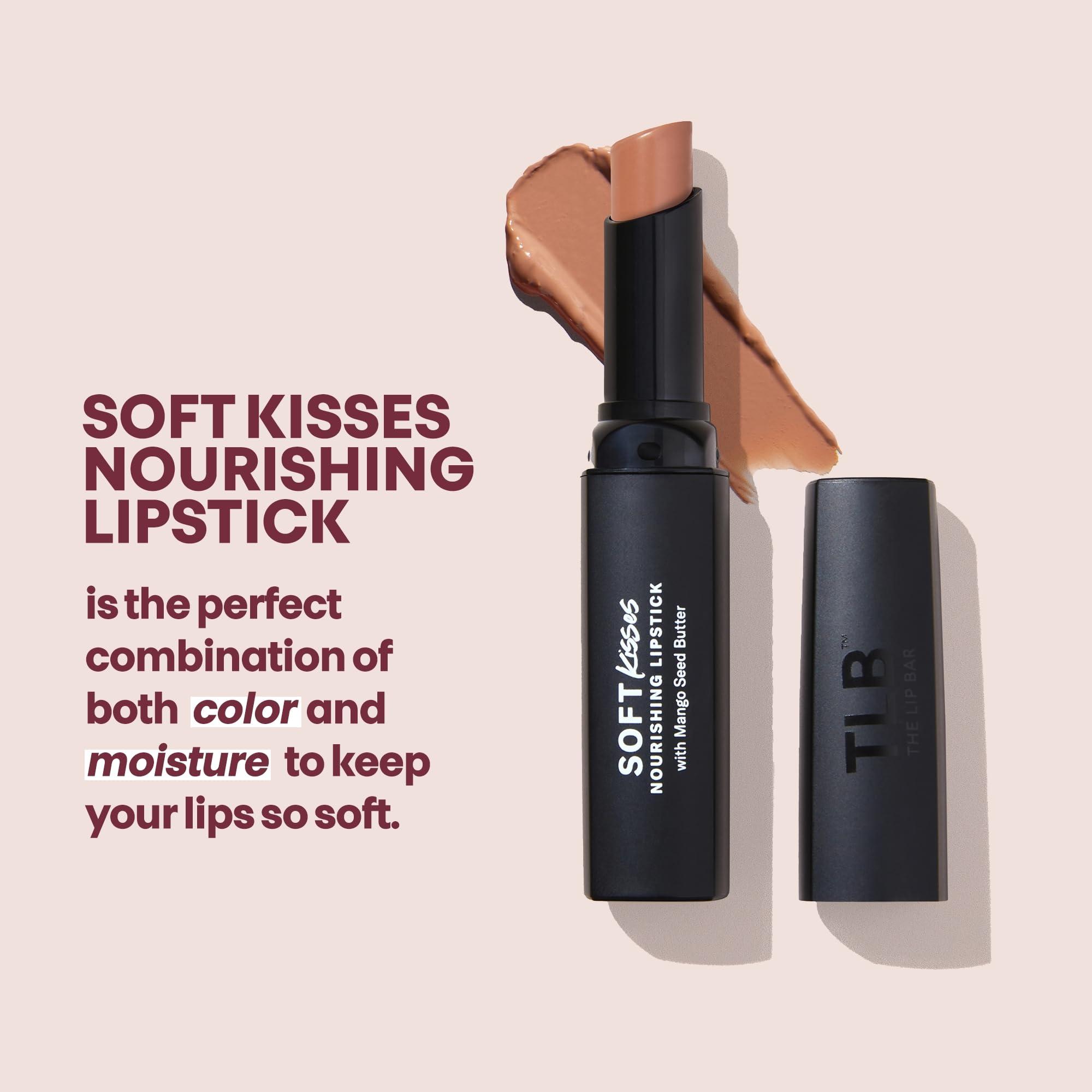The Lip Bar The Lip Bar Soft Kisses Nourishing Vegan Lipstick, with Moisturizing Mango Seed Butter, Satin Finish, Goal Mine - Soft Pink Nude