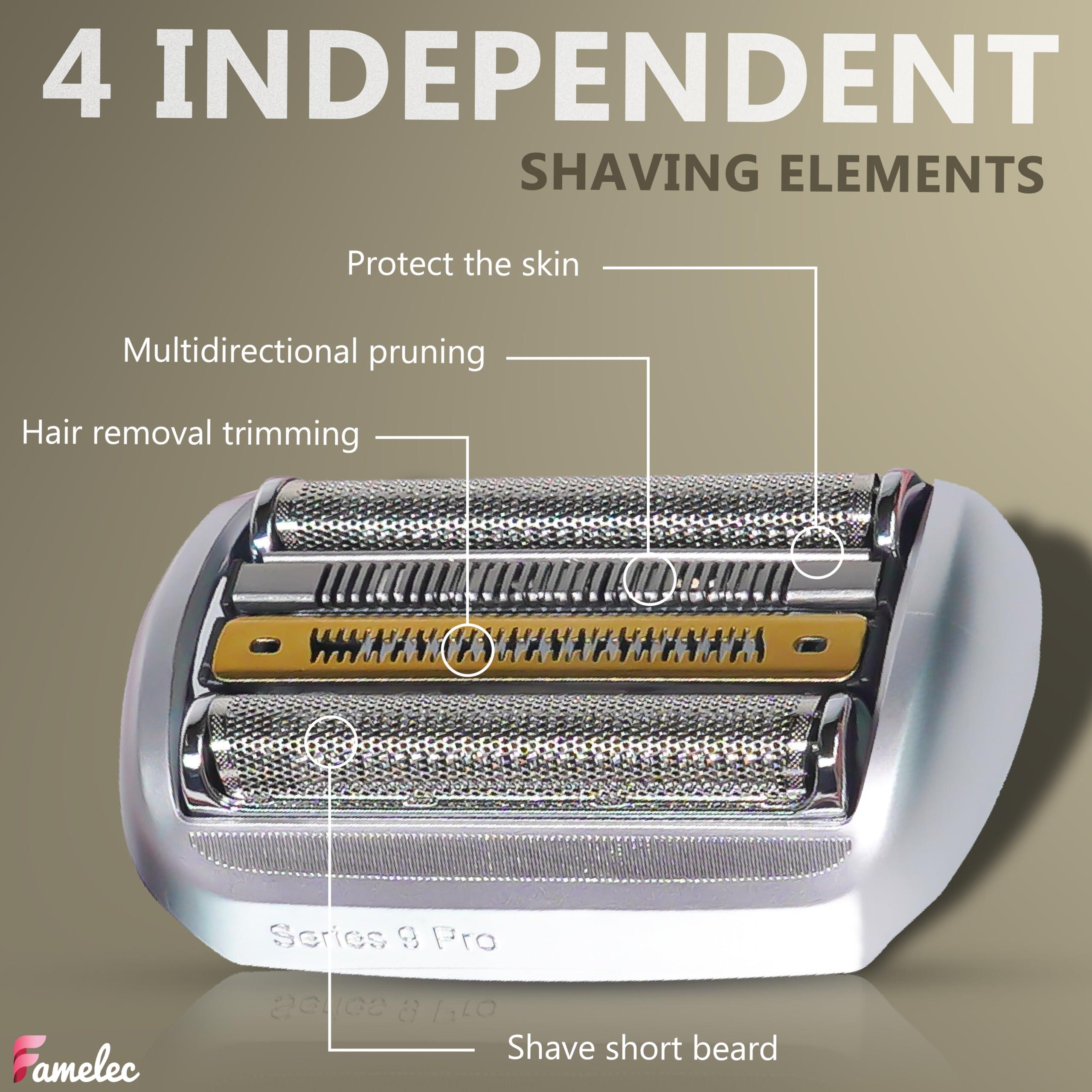 FAMELEC FAMELEC 94M Electric Razor Head for Braun Series 9 Pro, Compatible with Braun Series 9 Replacement Heads, Fit for Braun S9 Sport Replacement Head 9599cc, 9330s Wet&Dry, 9487cc, 9597cc, 9577cc, 9567cc