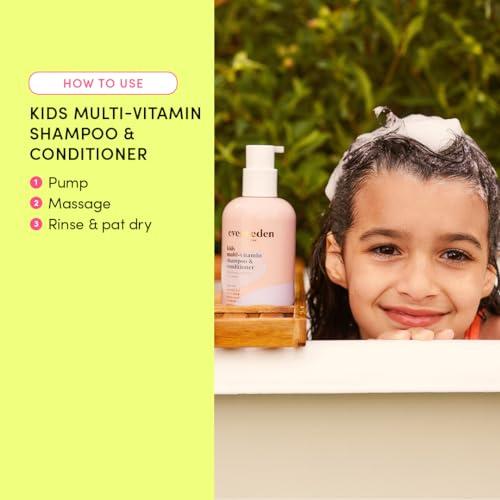 Evereden Evereden Kids Shampoo and Conditioner 2 in 1: Cool Peach, 10.1 fl oz. | Gentle Kids Skin Care | Non-toxic and Clean Ingredients