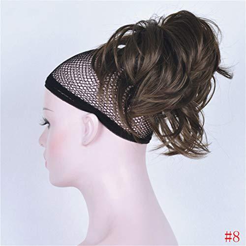 Aonmg Synthetic Short Curly Blonde Burgundy Drawstring Ponytail Ponytail Law Clip In Hair Pieces Styles Hair s 30 Colors 8 6inches