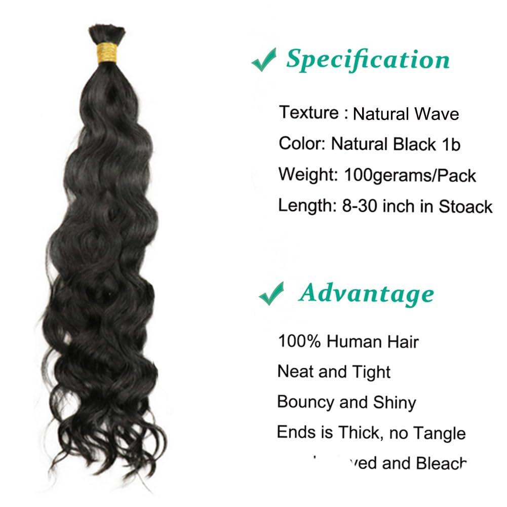 Kiss darling LASHES No Weft 100% Human Braiding Hair for Fashion Women and Girls Bulk Brazilian Remy Human Hair Bulk For Braiding 30inch 100 grams Natural Color