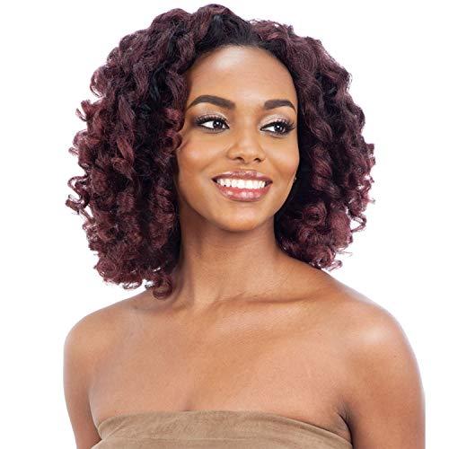 Fretress Freetress Equal Synthetic Drawstring Fullcap Half Wig - NATURAL ROD SET (1B Off Black)