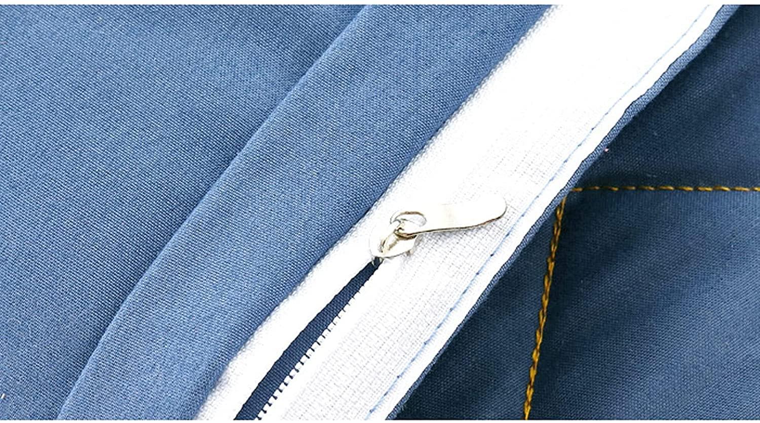 PAGOIAAR PAGOIAAR 4pcs Beauty Salon Bedding Massage Spa Cover Sets Beauty Bedspread 4-Piece Cotton High-end Simple Beauty Salon Massage and Massage Physiotherapy Bedspread Cover(Blue,70 * 180cm)